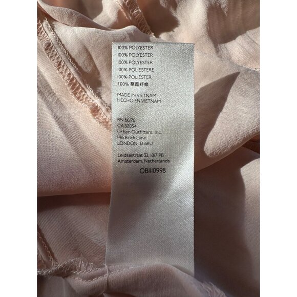 Free People Women's Medium Arzel Dress Mini Light Pink Boho - Picture 4 of 9